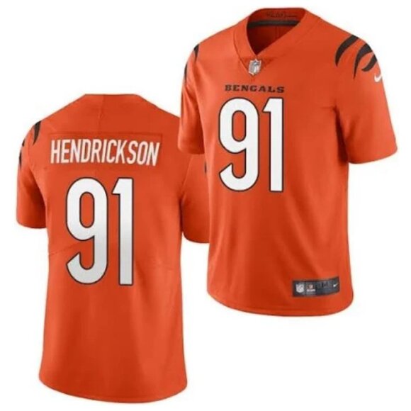 Mens Youths Kids Womens Trey Hendrickson Stitched Vapor Jersey Orange